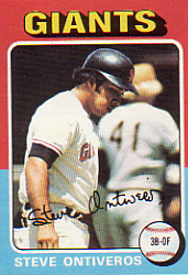 1975 Topps Baseball Cards      483     Steve Ontiveros